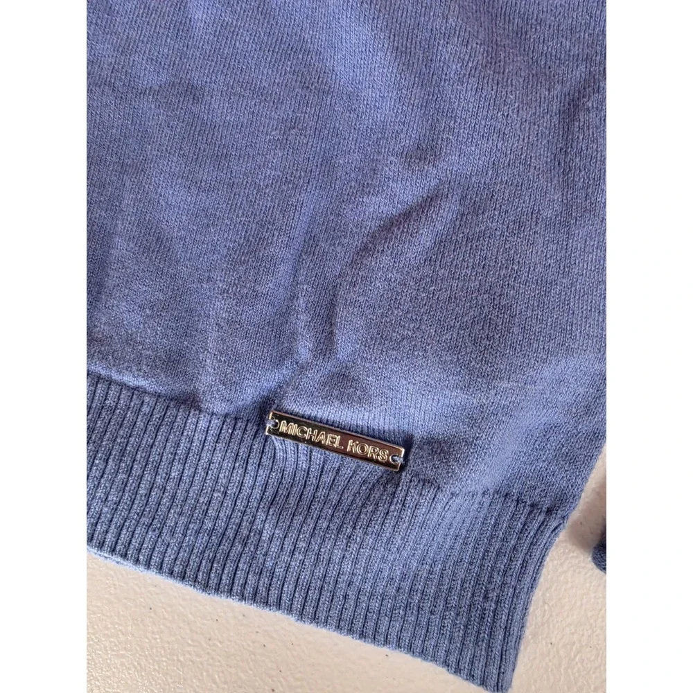 NWOT MK Michael Kors Blue Bell Sleeve Sweater S Small Hippie Boho